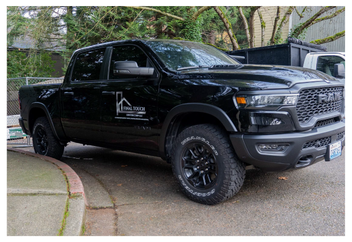 final touch construction llc branded truck