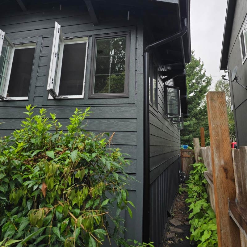 Luxury siding installation