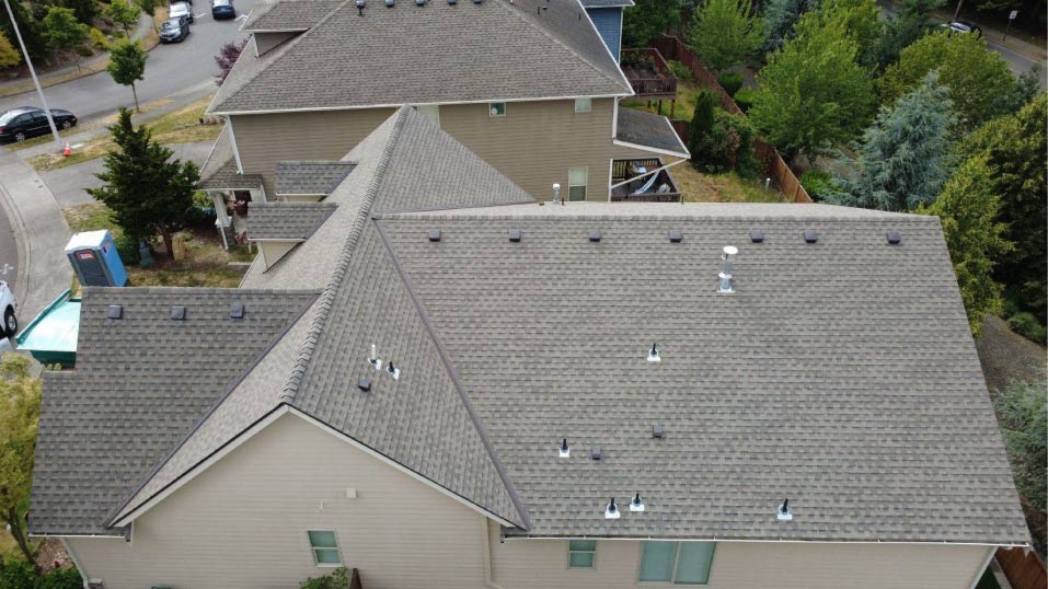 roofing project completed