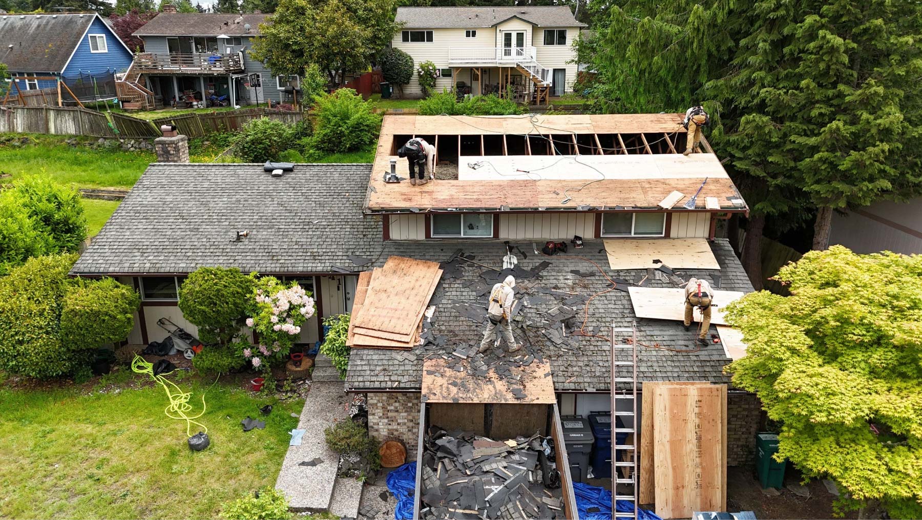 final touch roofing replacing a roof