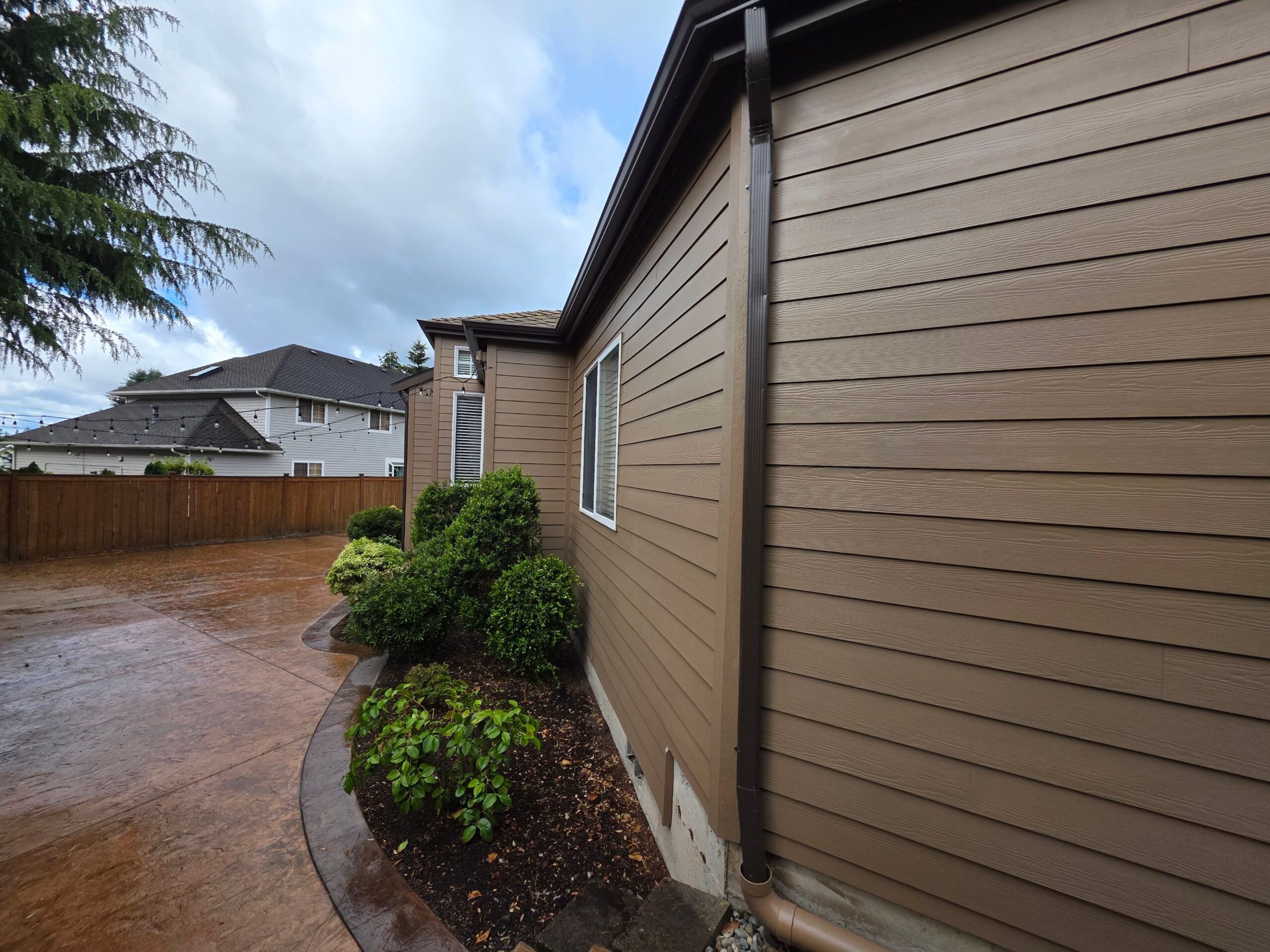 white exterior siding residential