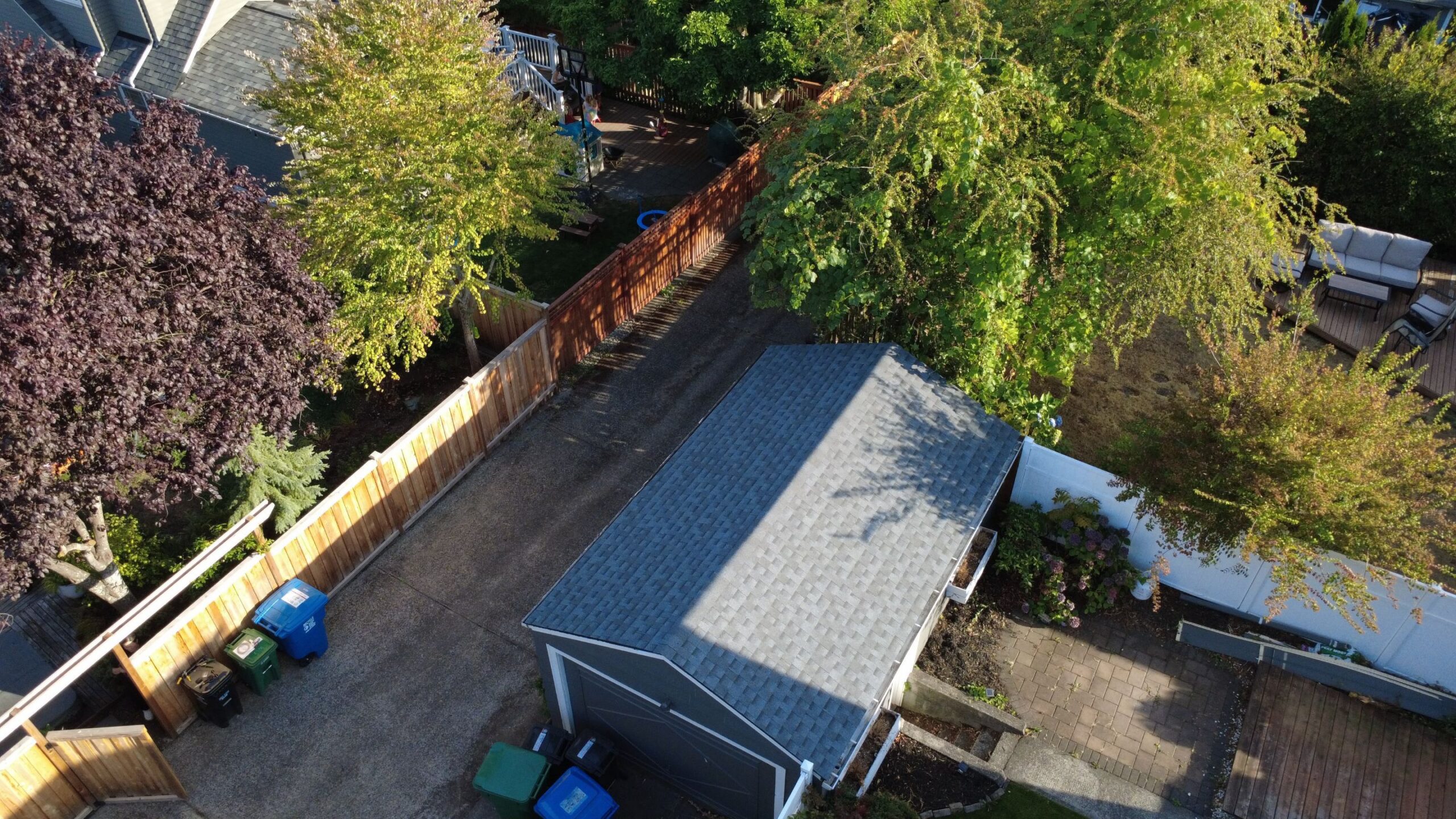 completed roofing project